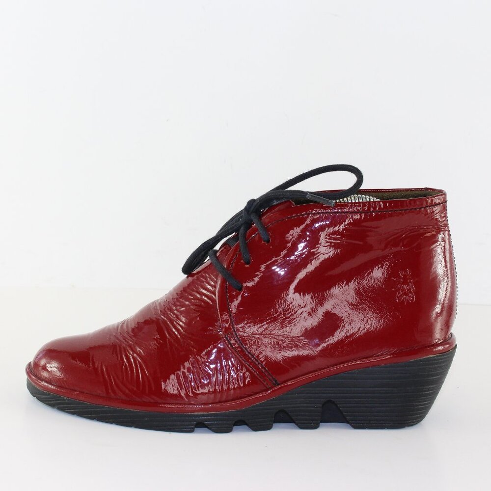 Fly London Patent Leather Wedges Womens (EU 36/US 6)